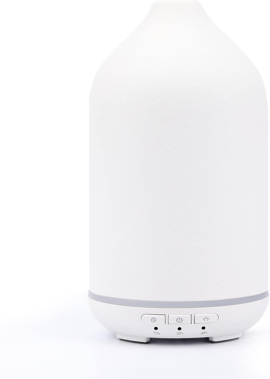 Ceramic Essential Oil Diffuser – Silent Ultrasonic Aroma Humidifier | Auto Shut-Off, Soft Glow LED